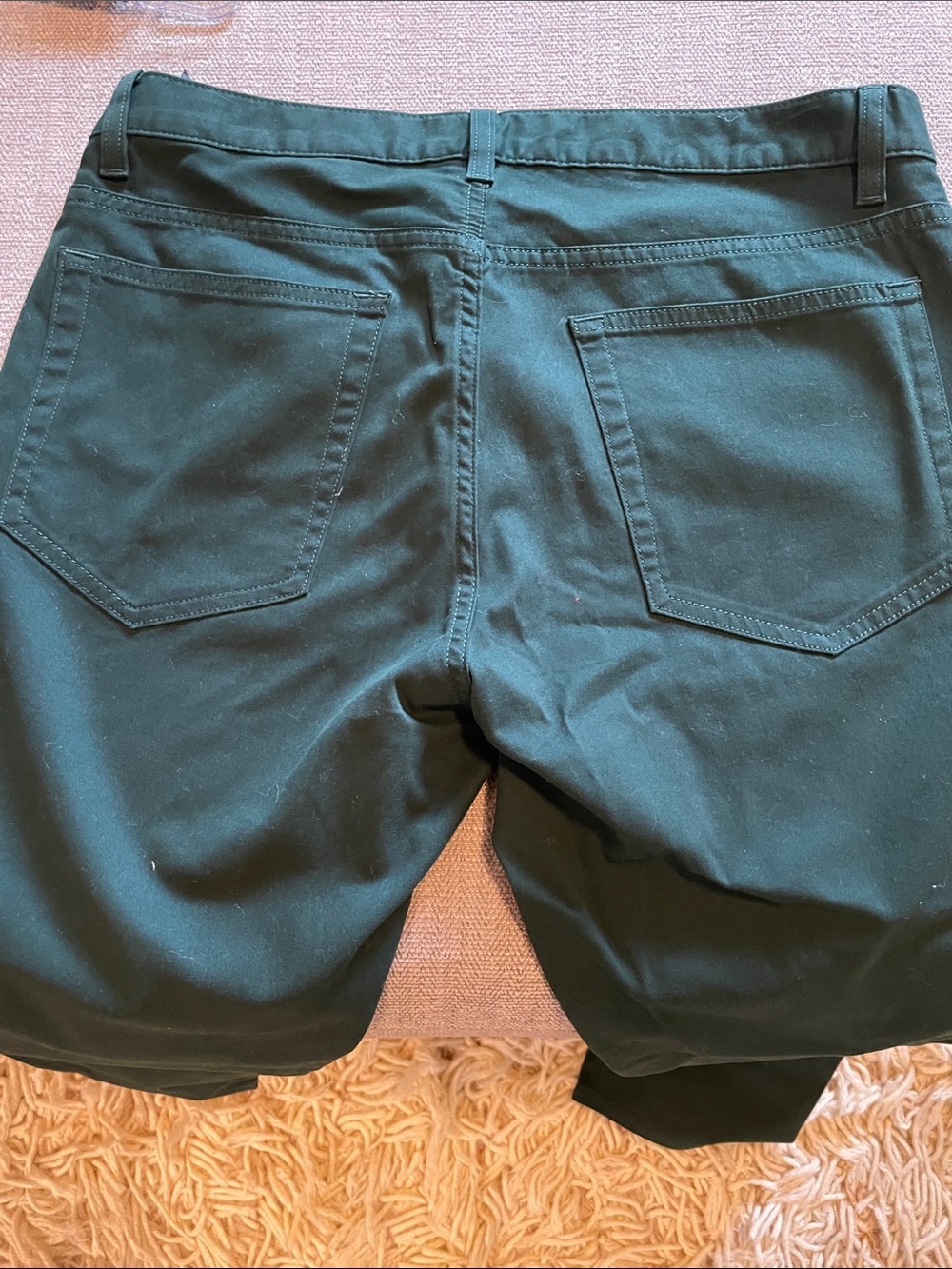 NWOT Theory Men's Forest Green Slim Straight Jeans - Picture 4 of 4